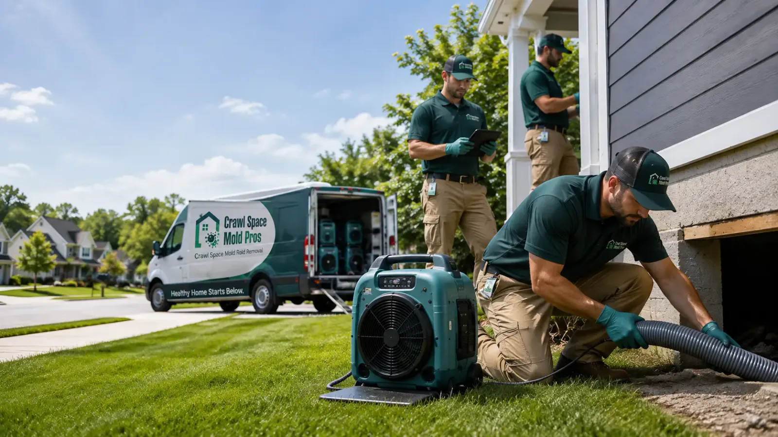 Crawl Space Mold Removal in Skandia, MI